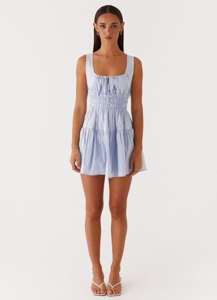 Addison Mini Dress - Blue