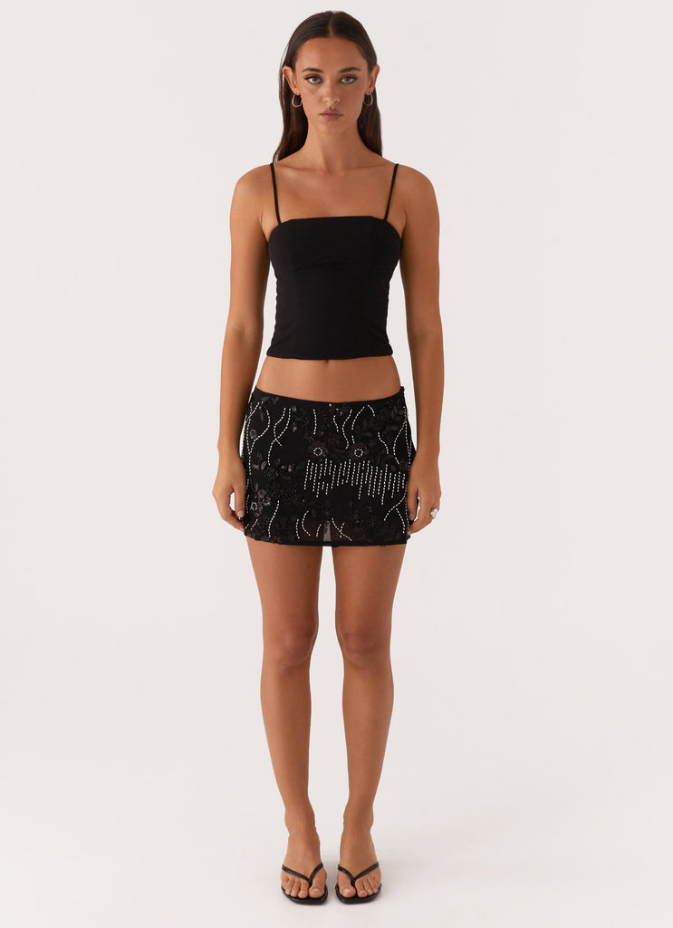 Adored By You Mini Skirt - Black