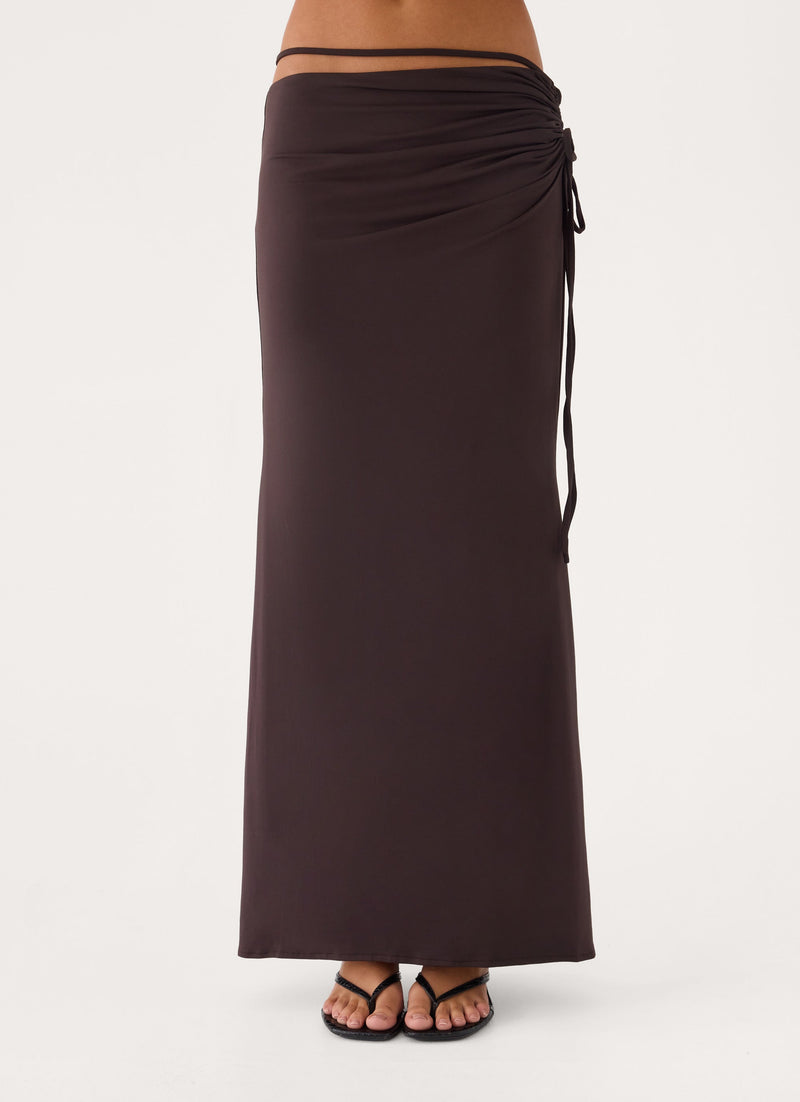 Afterlight Maxi Skirt - Chocolate