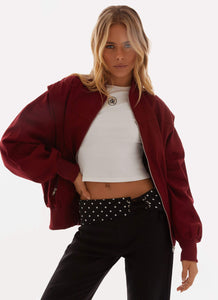 Alabama Bomber Jacket - Red