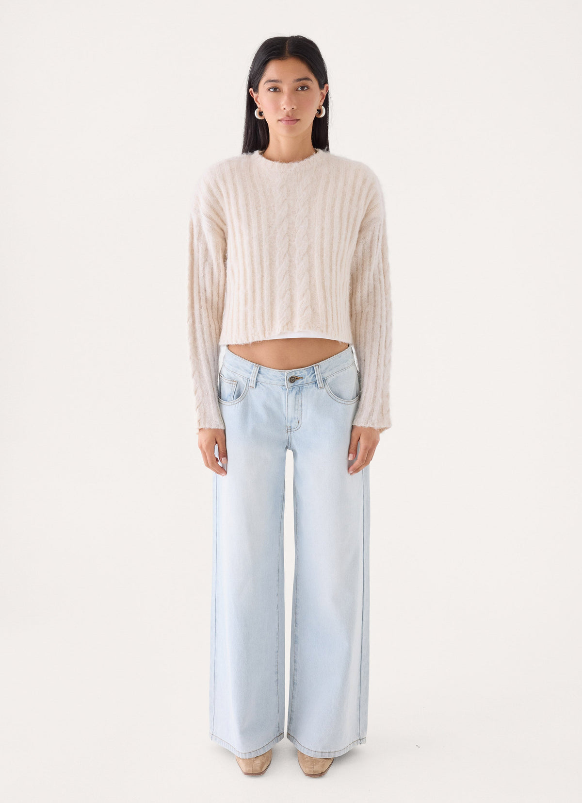 Aleyah Knit Jumper - Cream