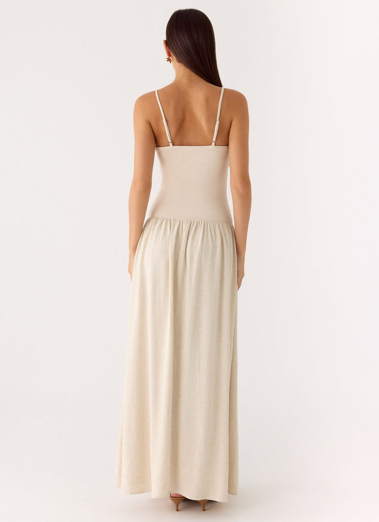 Ali Linen Maxi Dress - Oatmeal