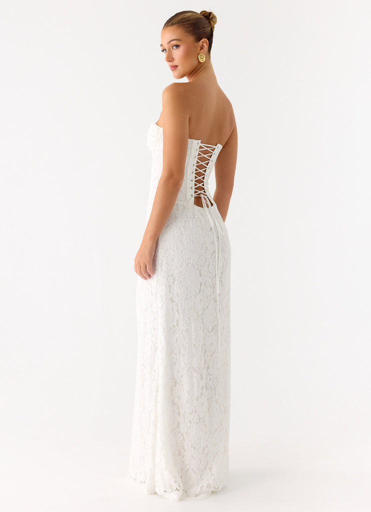 Already Know Lace Maxi Dress - White Peppermayo Canada Already Know Lace Maxi Dress - White Peppermayo Canada