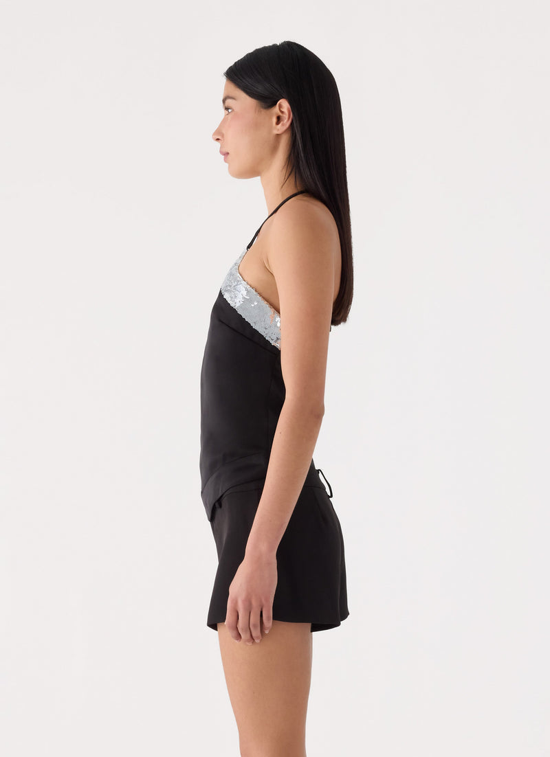 Alyxa Halter Top - Black