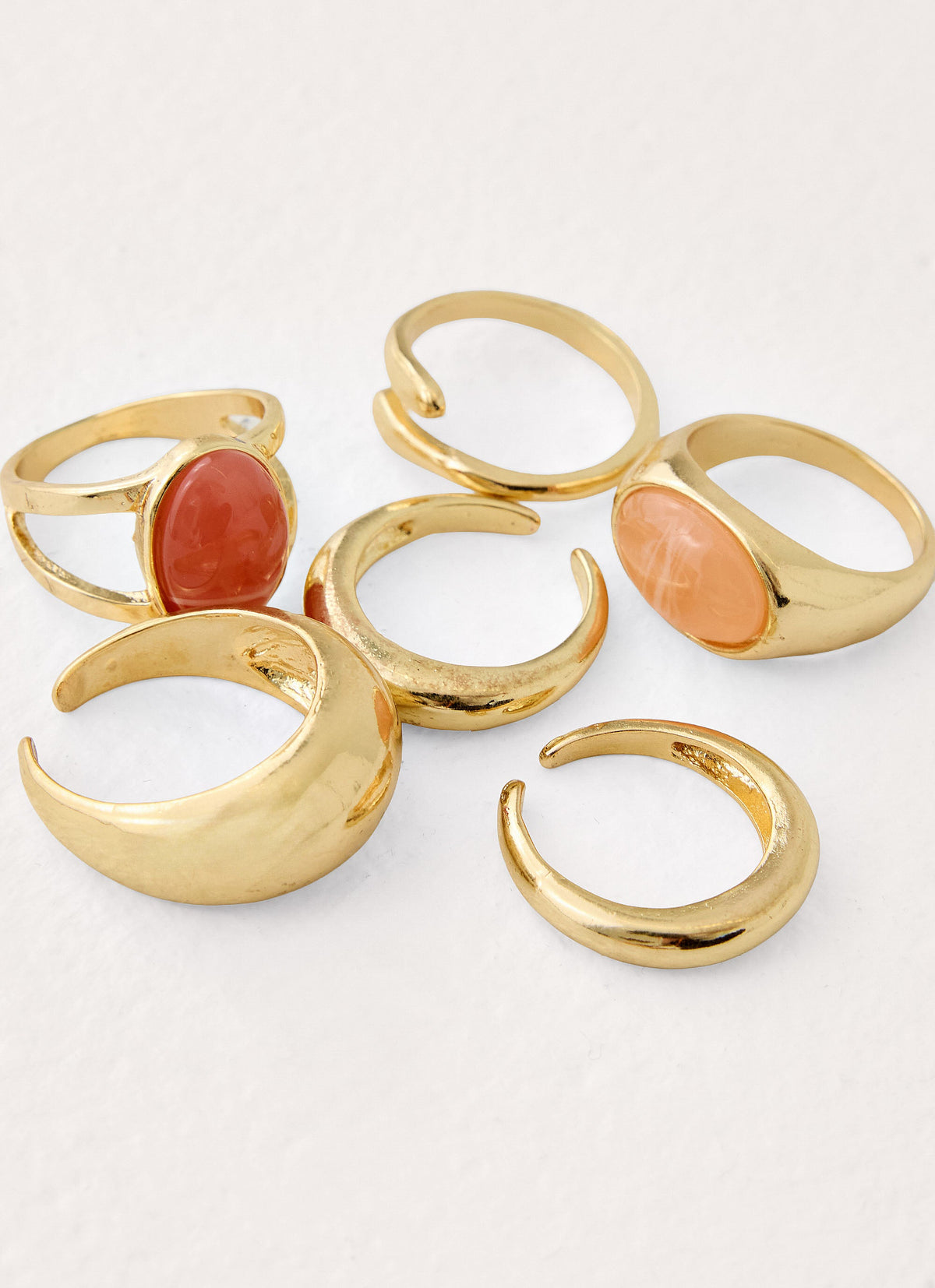 Amalfi Crush Ring Set - Gold