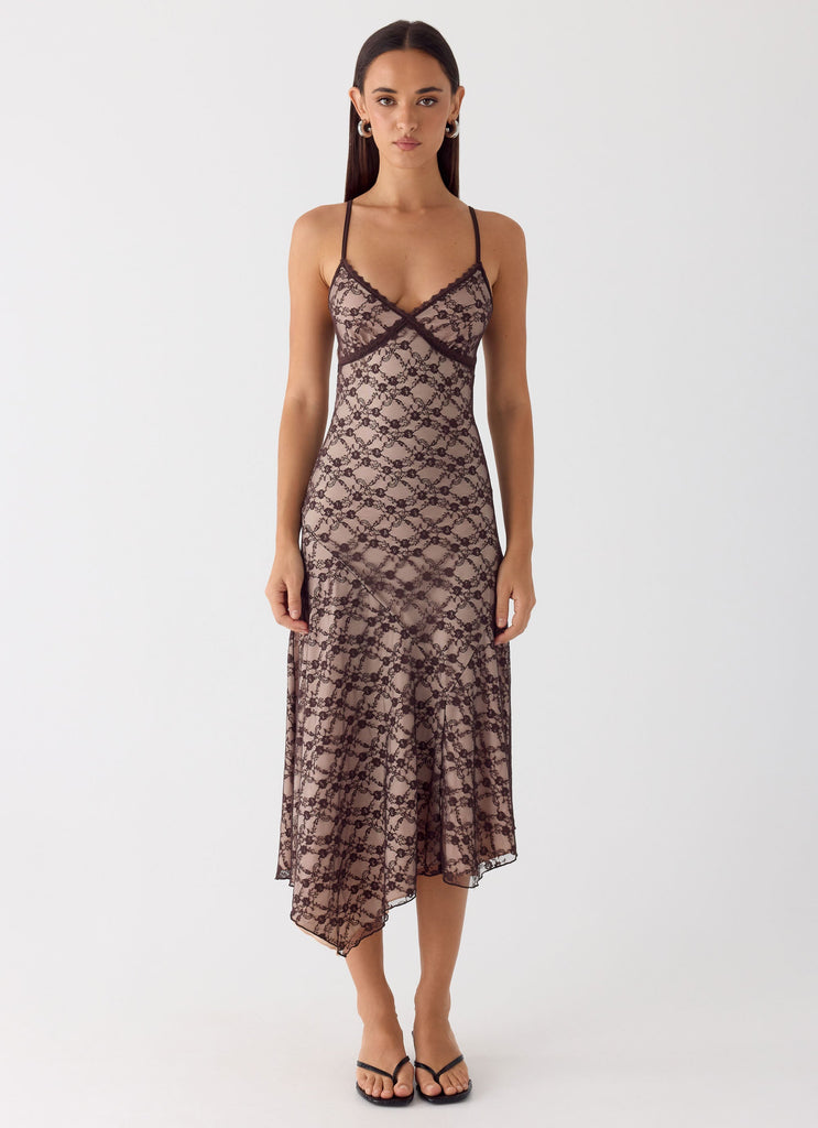 Amelia Midi Dress - Chocolate