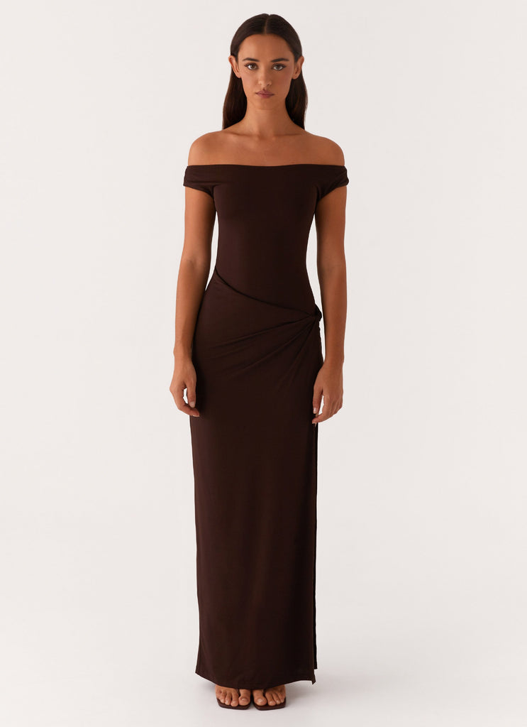 Robe longue Amerie - Chocolat