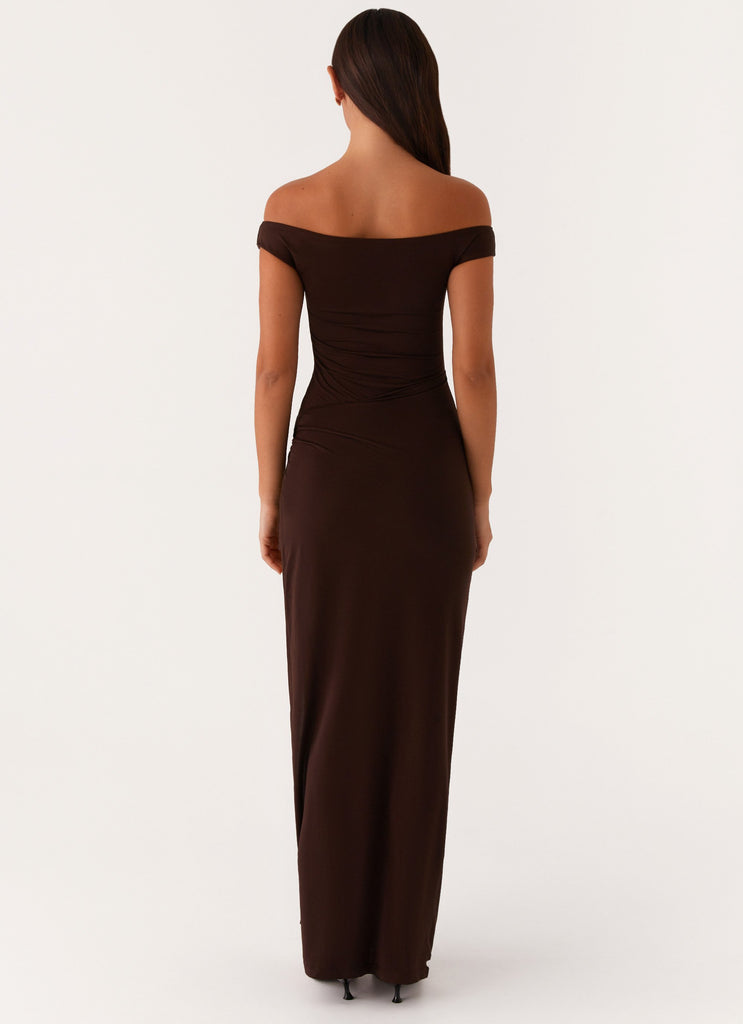 Robe longue Amerie - Chocolat