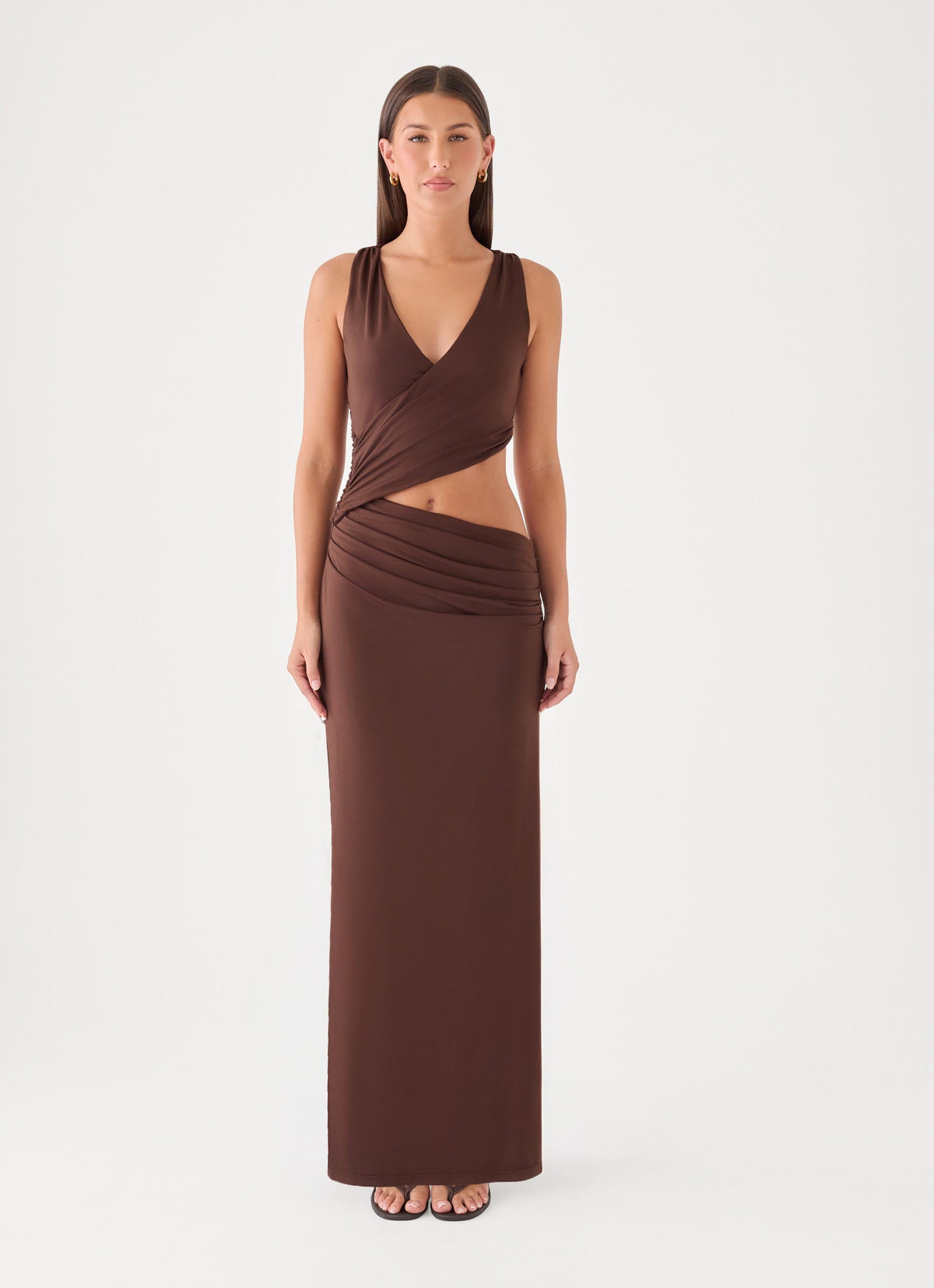 Andria Maxi Dress - Chocolate
