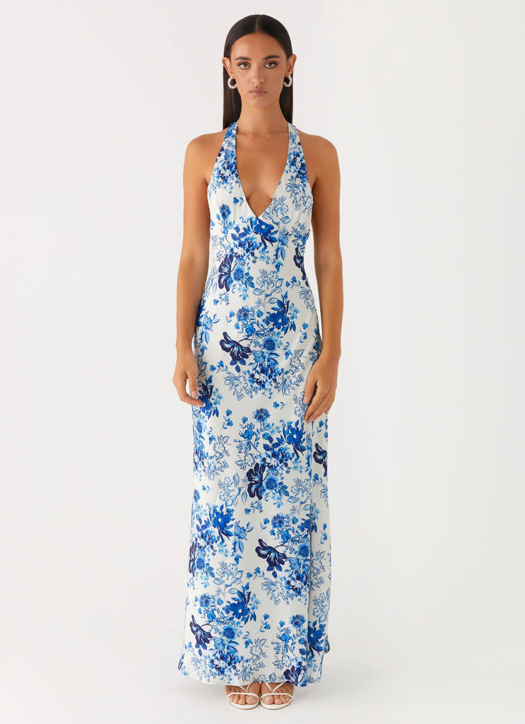 Angie Maxi Dress - Serene Sky Floral