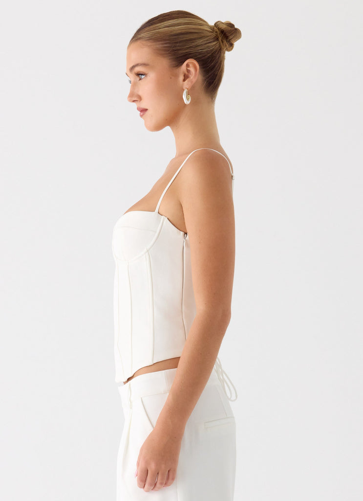 Ania Corset Top - Ivory