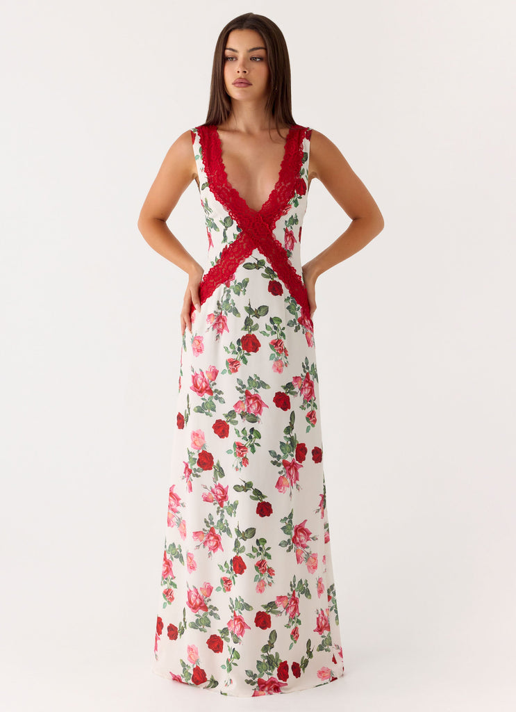 Aoifie Maxi Dress - Ivory Bloom