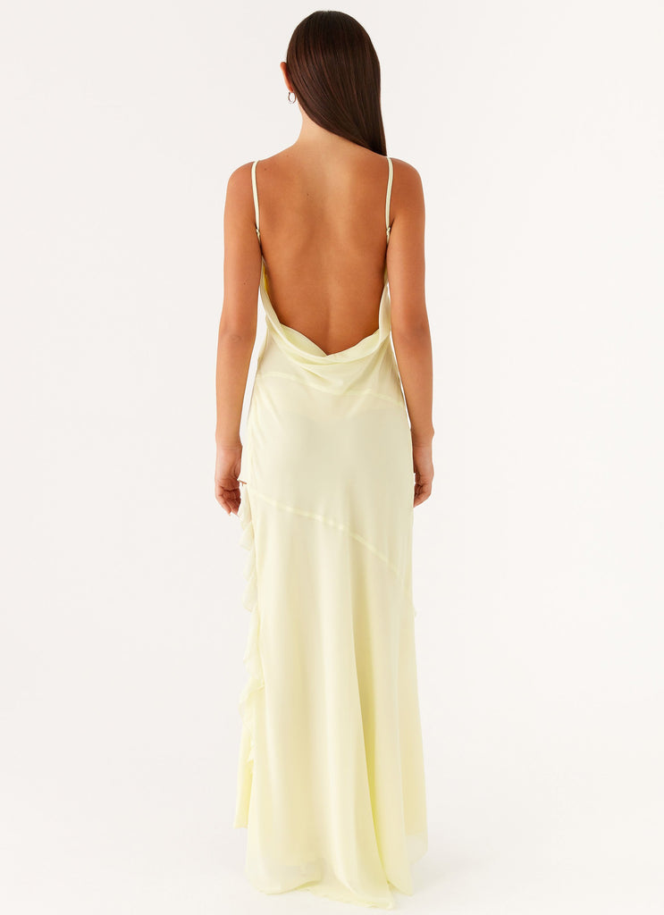 Ariel Maxi Dress - Baby Yellow