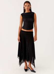 Arwen Midi Skirt - Black