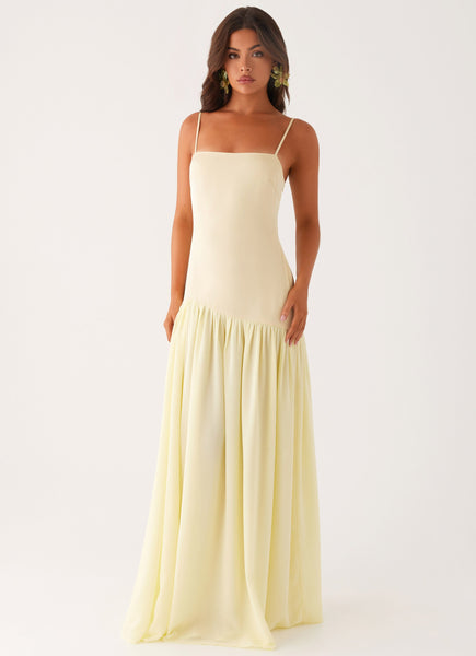 Asteria Maxi Dress - Yellow – Peppermayo Canada