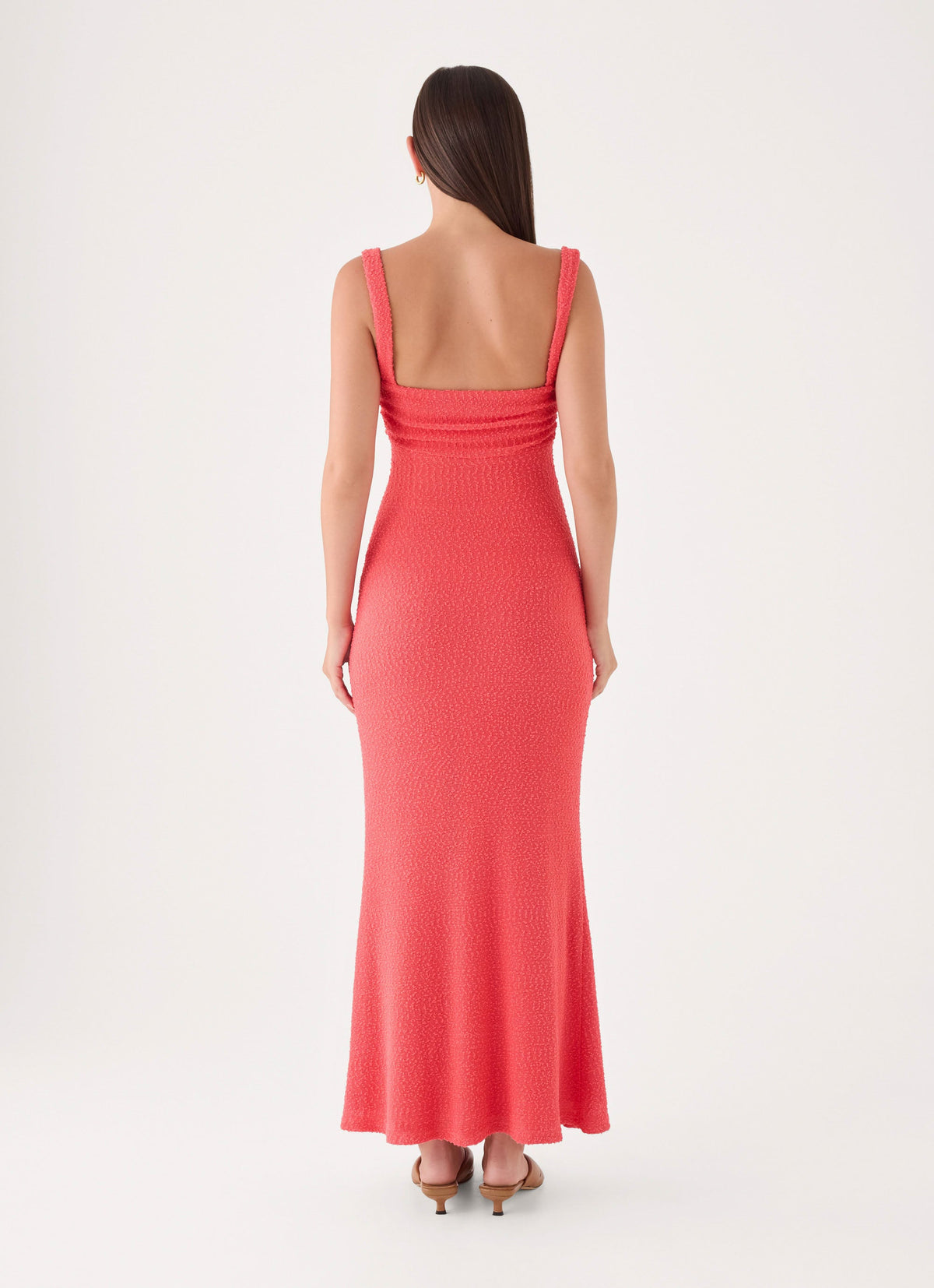 Aurelle Maxi Dress - Coral