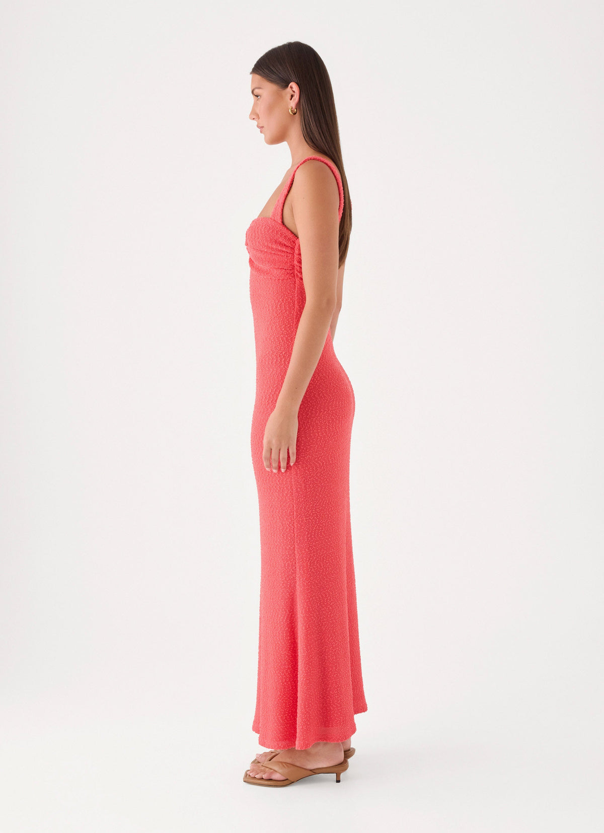 Aurelle Maxi Dress - Coral