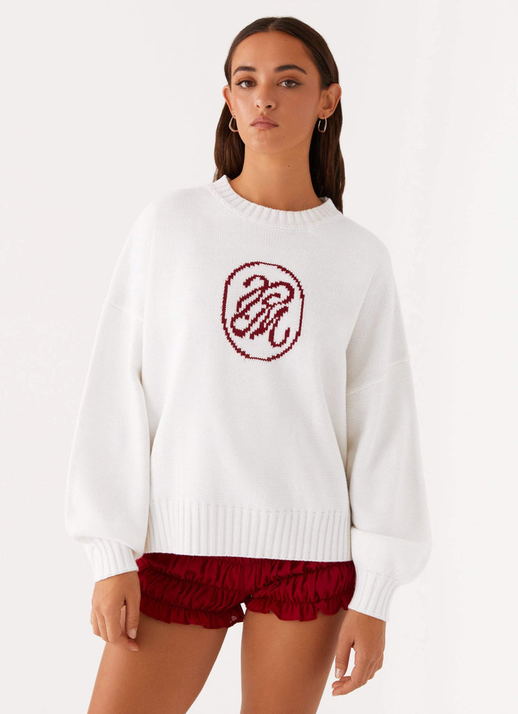 Ivory oversized sweater 2025