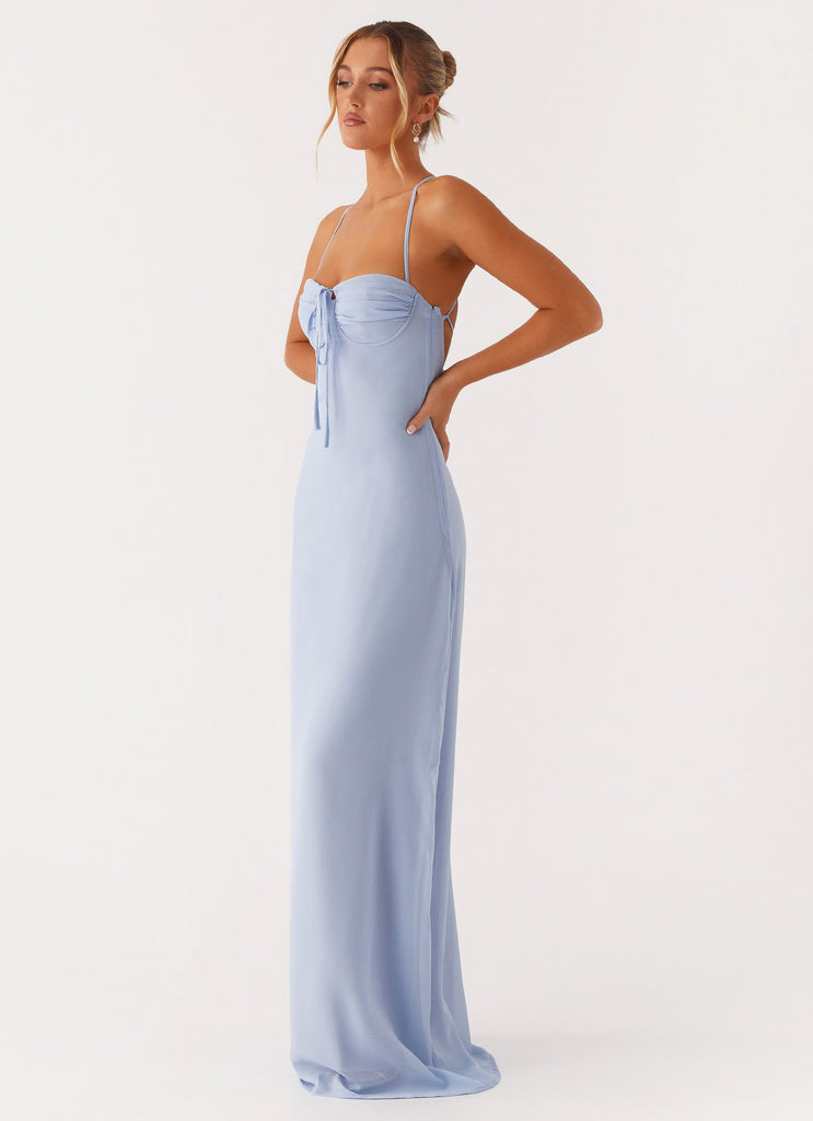 Aveline Bustier Maxi Dress - Blue Peppermayo Canada Aveline Bustier Maxi Dress - Blue Peppermayo Canada