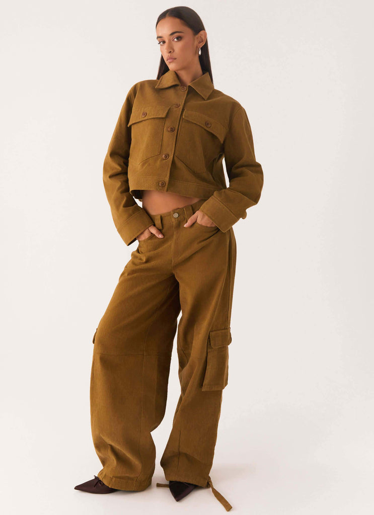 Back In Time Cargo Pant - Brown