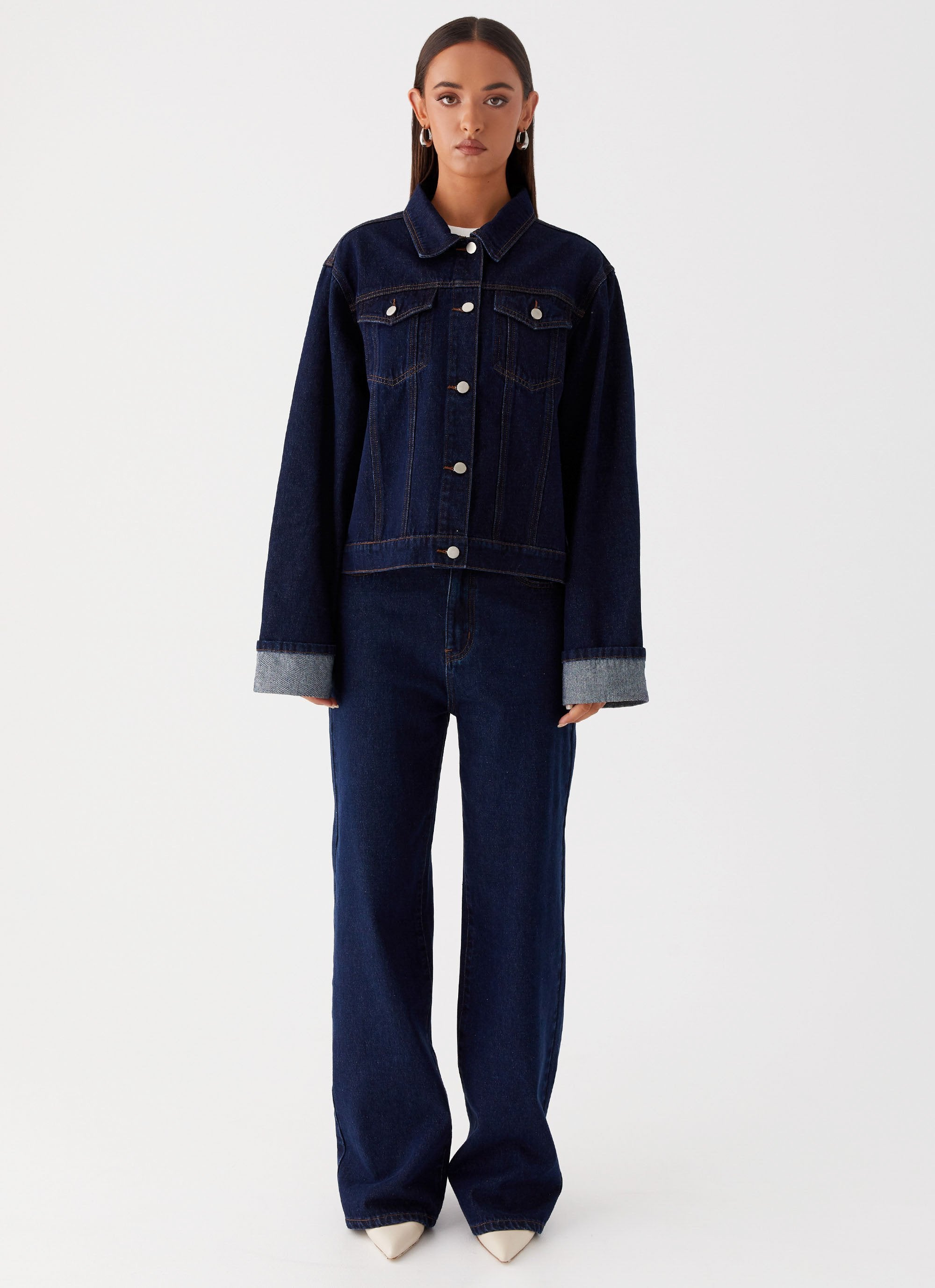 Denim jacket with writing on back new arrivals