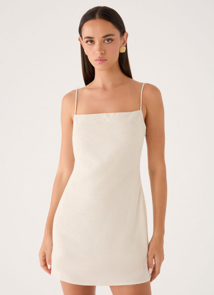 Bailee Mini Dress - Oatmeal