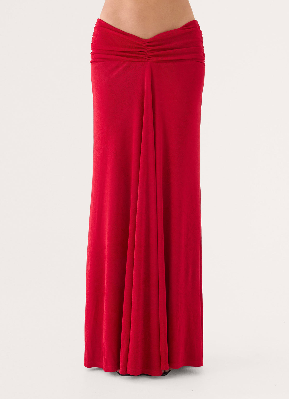 Basmaya Maxi Skirt - Chilli Red