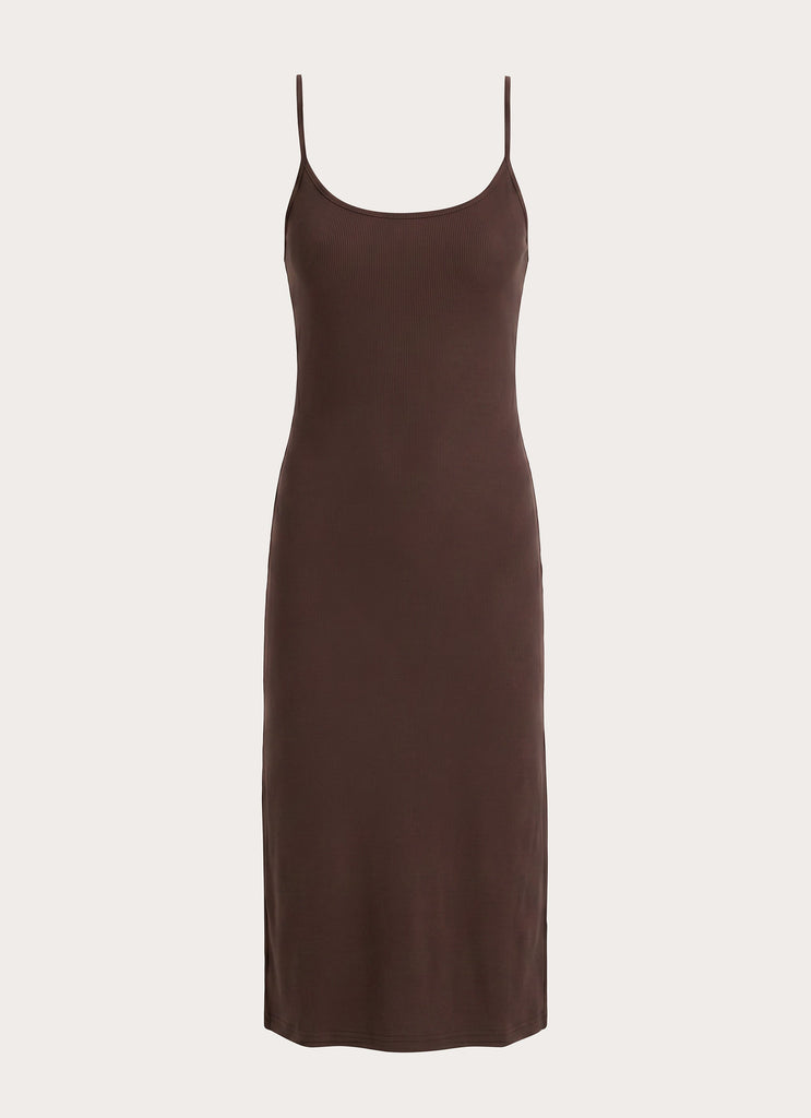 Between Tasks Midi Dress - Chocolate Fudge