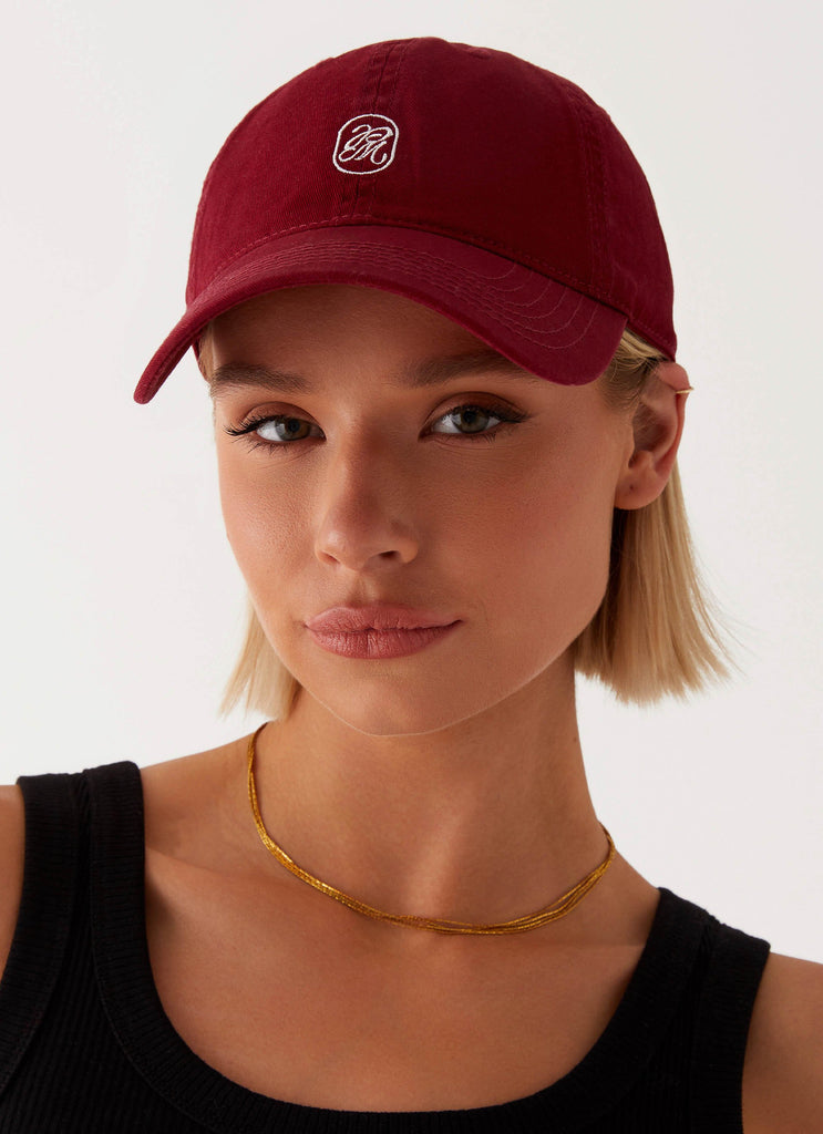 Big Hit Baseball Cap - Maroon