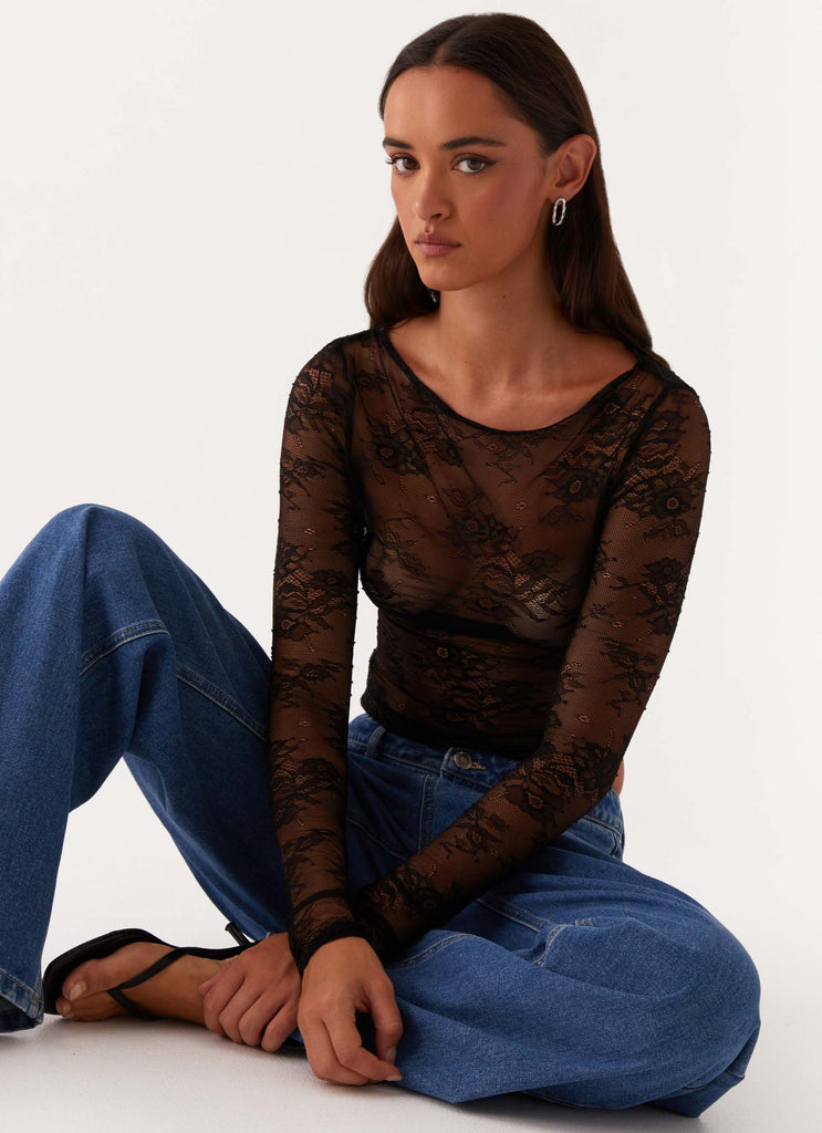 Blanca Lace Top - Black