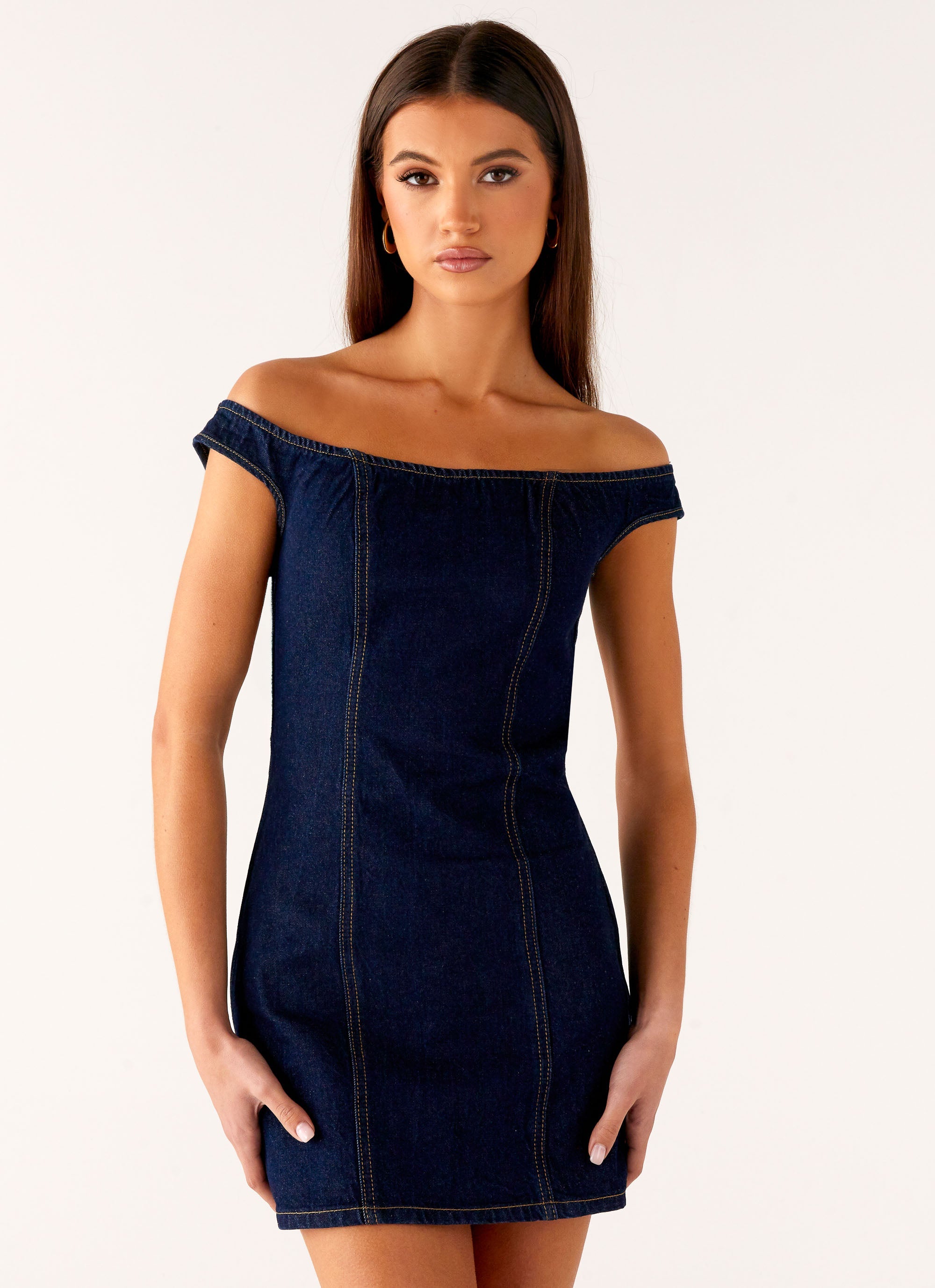 【★美品★】MAISONSPECIAL Denim Mini Dress Denim Mini Dress
