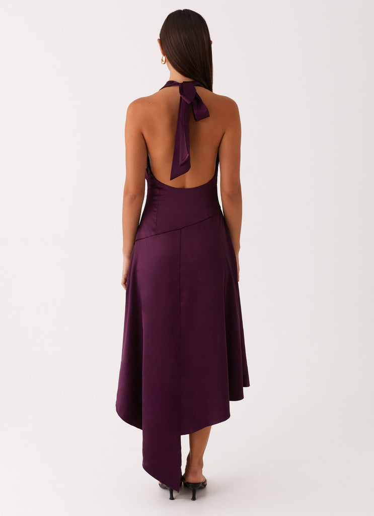 Boulevard Midi Dress - Plum