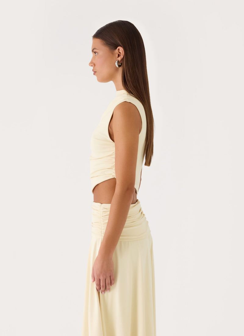 Briege Top - Yellow