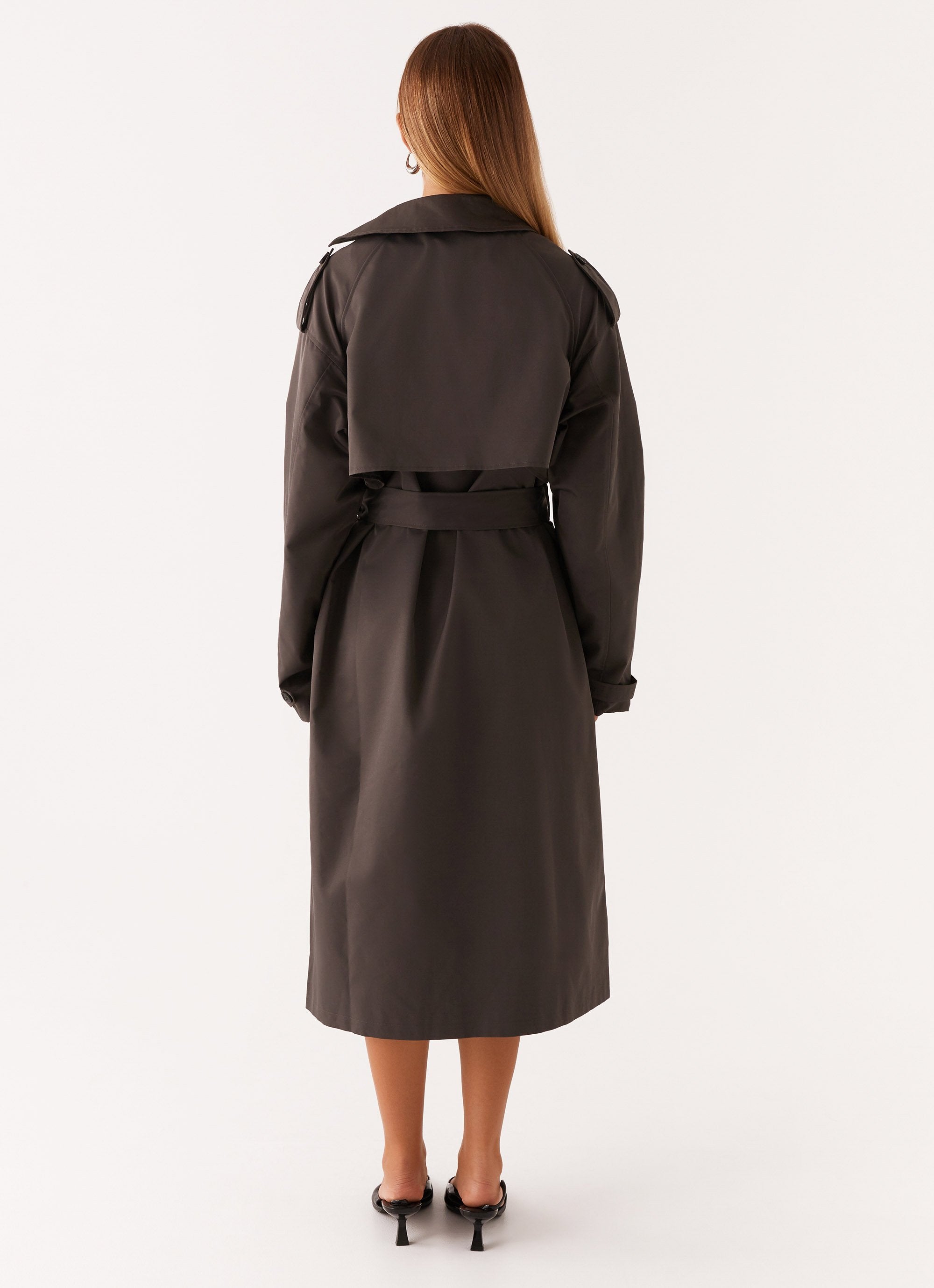 ジャケット・アウター OHOTORO mono shirring trench coat mono shirring trench coat | OHOTORO