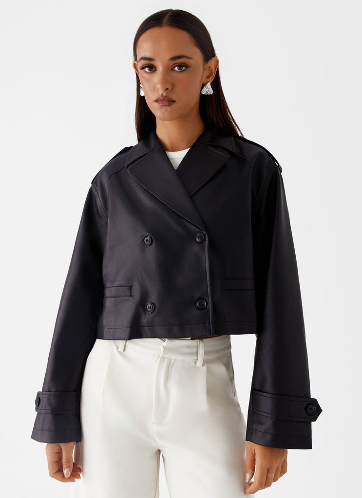 Bryson Cropped Jacket - Black