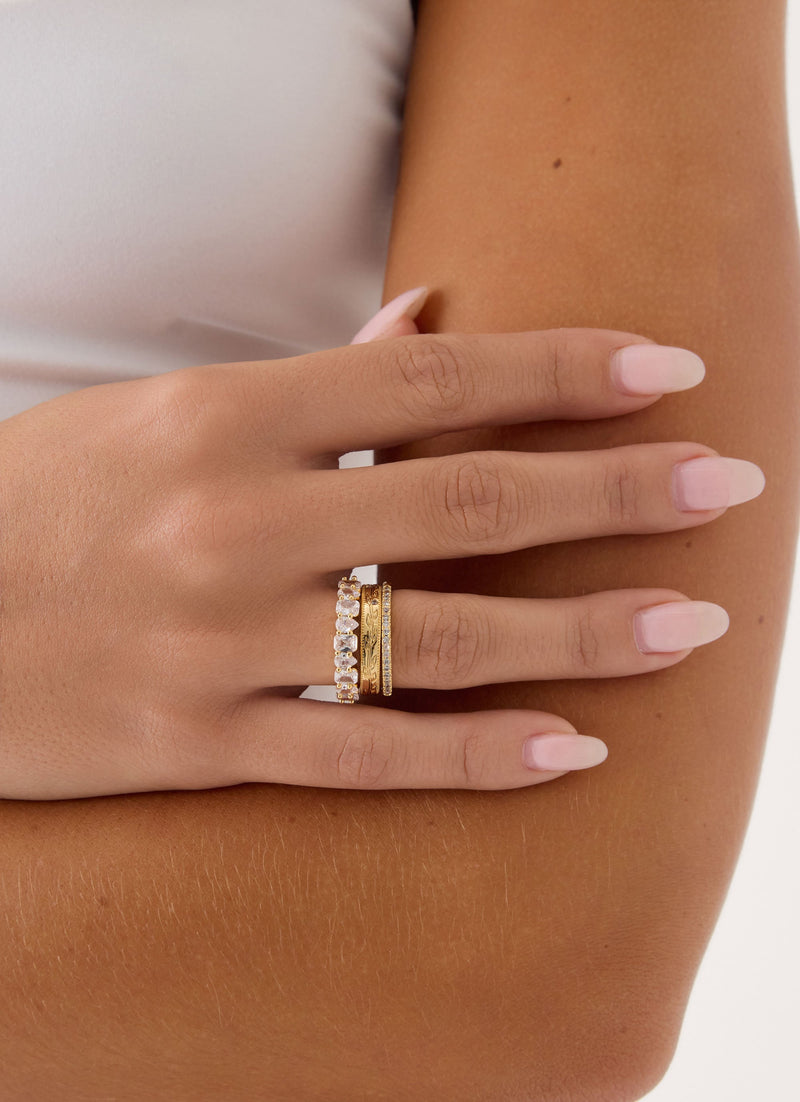 Carly Ring Stack - Gold