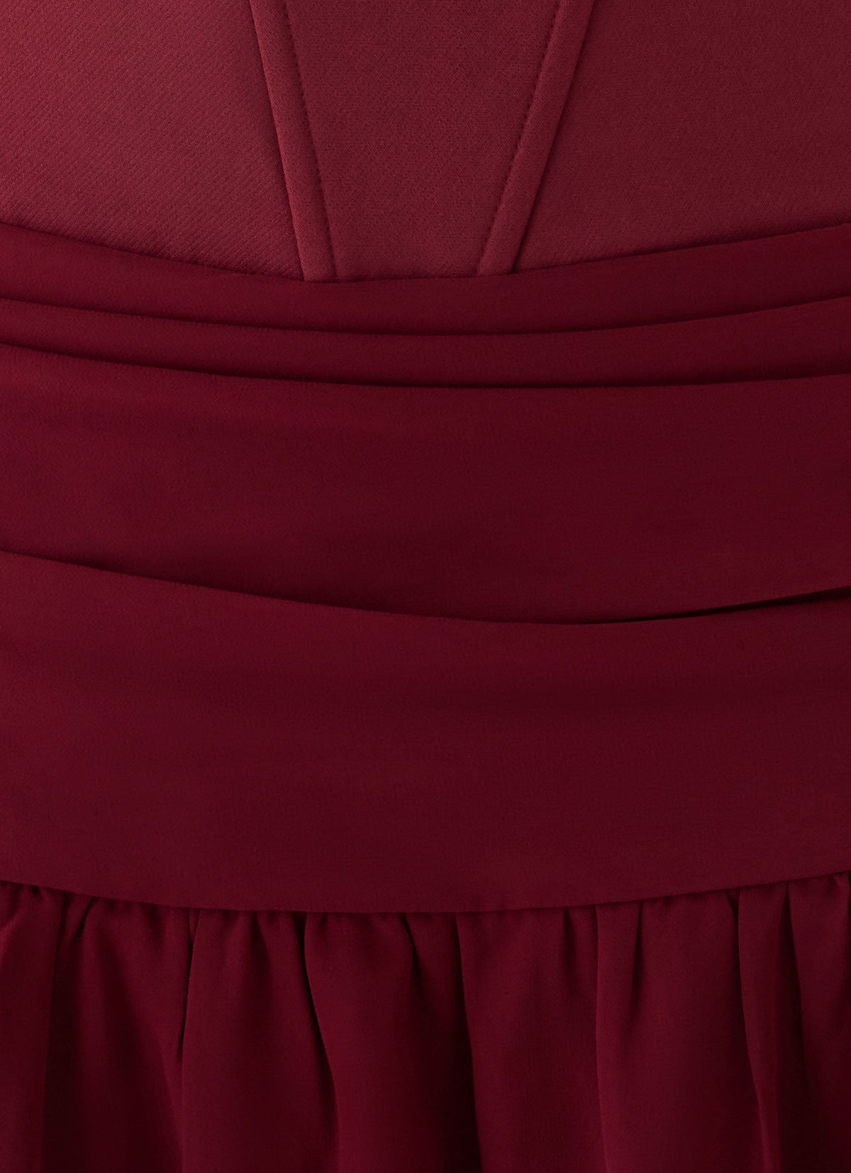 Clemsie Bustier Maxi Dress - Burgundy