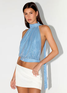 Cantrall Halter Top - Blue