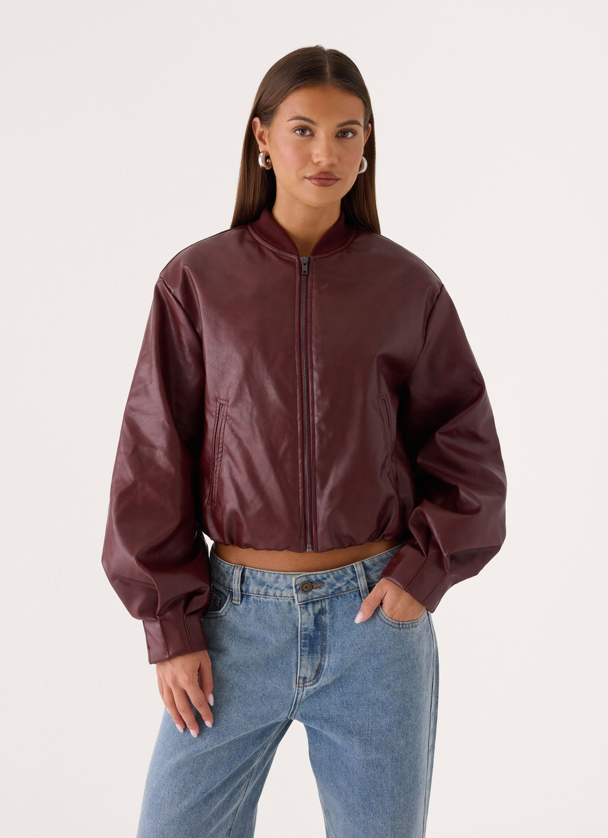 Canyon Bomber Jacket - Burgundy