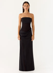 Champagne Skies Maxi Dress - Black