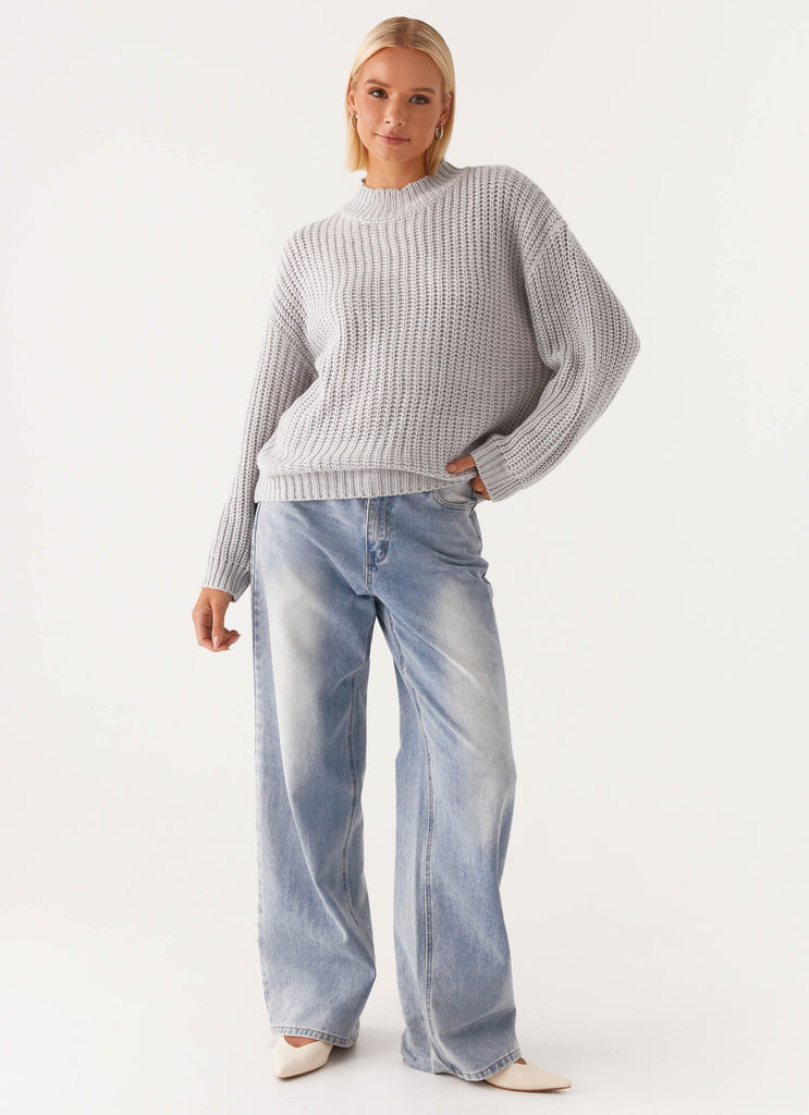 Chester Knit Sweater - Grey