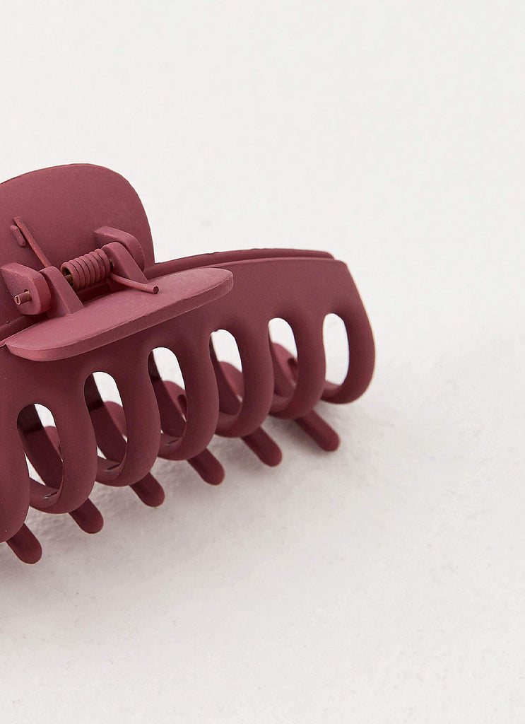 Peppermayo Claw Clip - Maroon