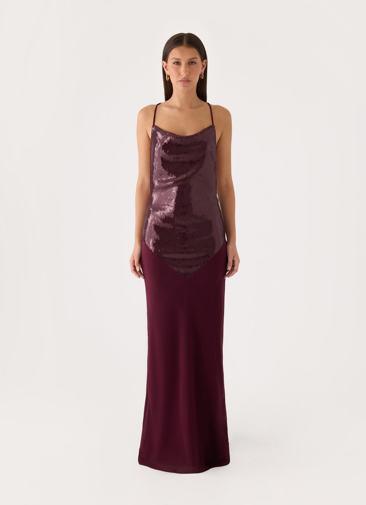 Cleodora Maxi Dress - Plum