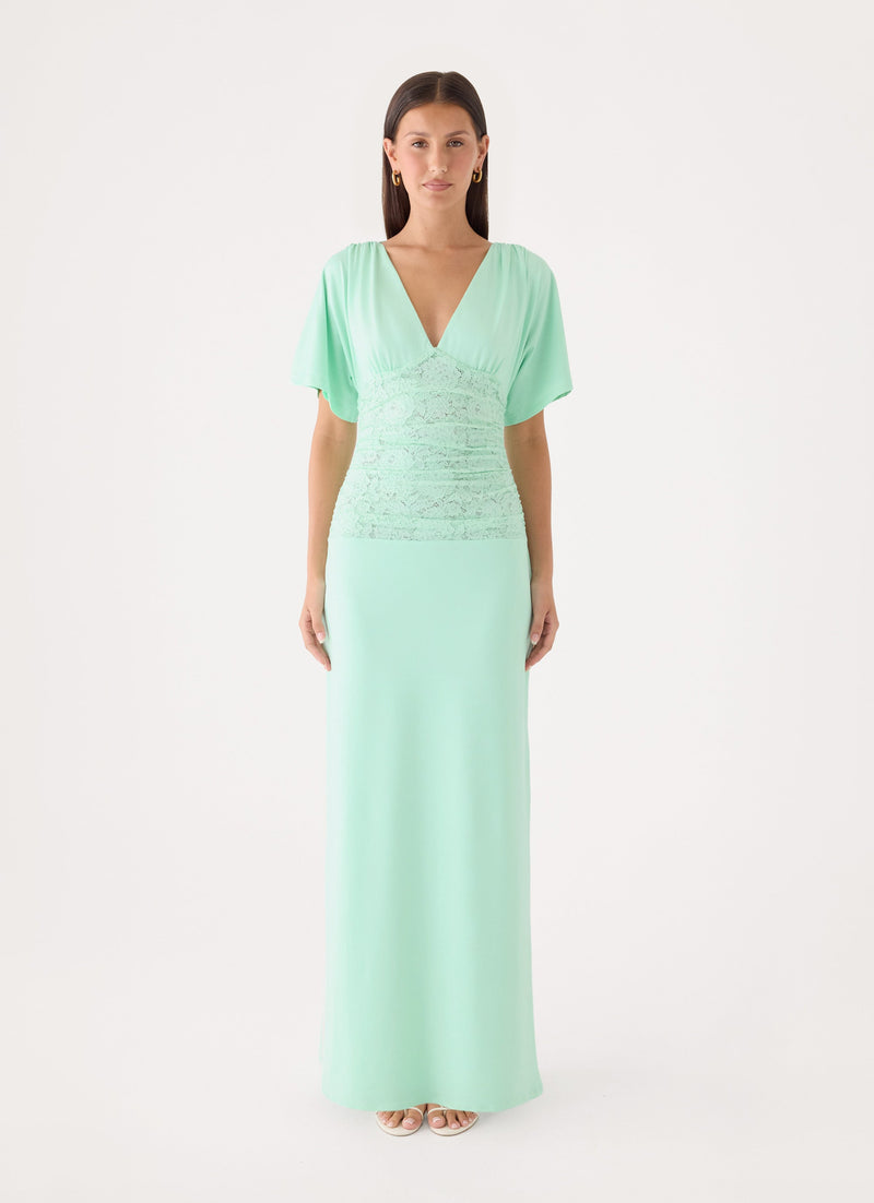 Comes To You Maxi Dress - Misty Jade