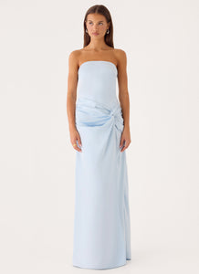 Conni Strapless Maxi Dress - Blue