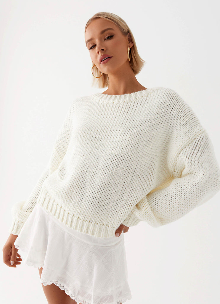 Costella Knit Sweater - Ivory