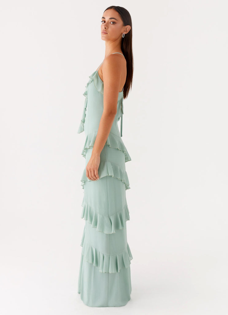 Country Club Maxi Dress Sage 2 Peppermayo