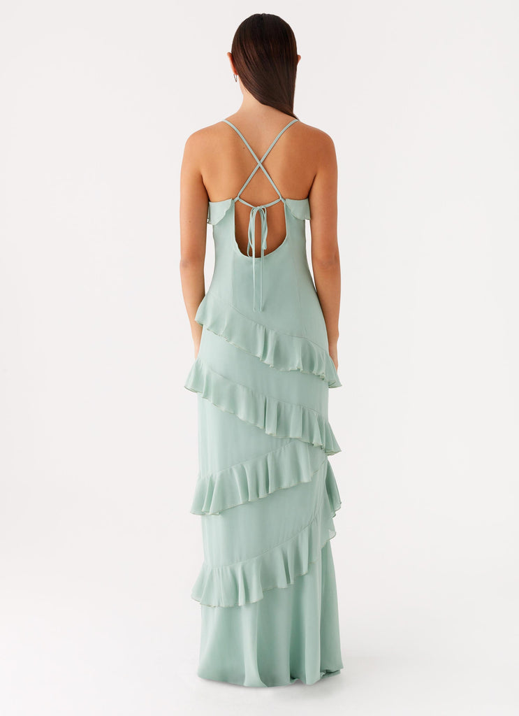Country Club Maxi Dress Sage 3 Peppermayo