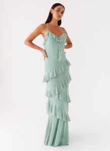 Country Club Maxi Dress Sage 4 Peppermayo
