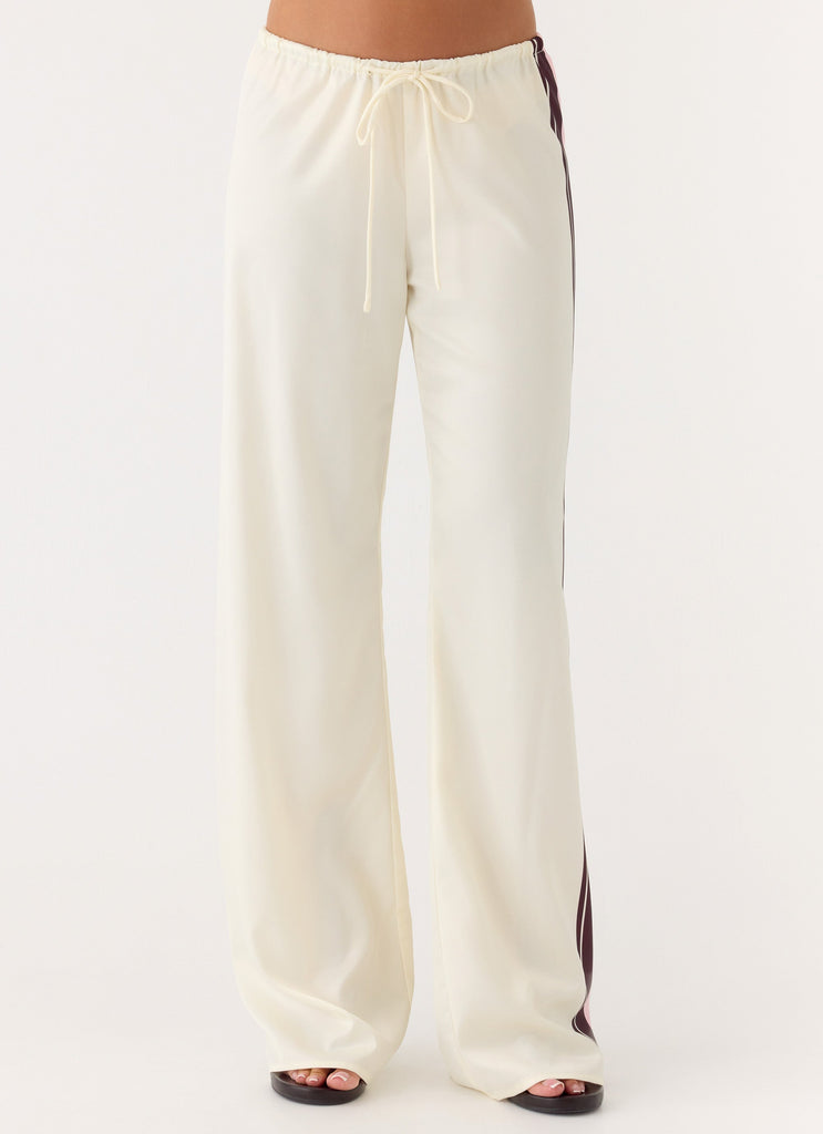 Deacon Low Rise Pants - Bloom Stripe
